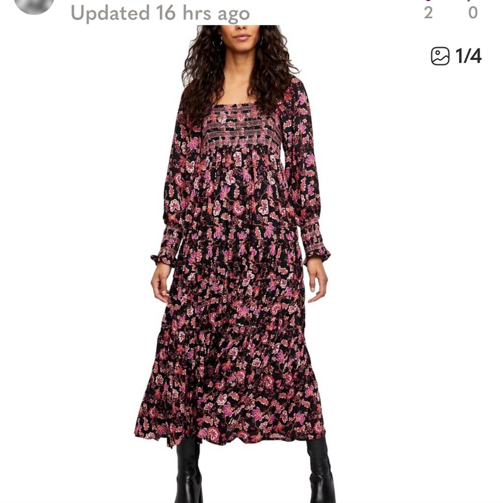 Sweet Escape free people floral maxi dress